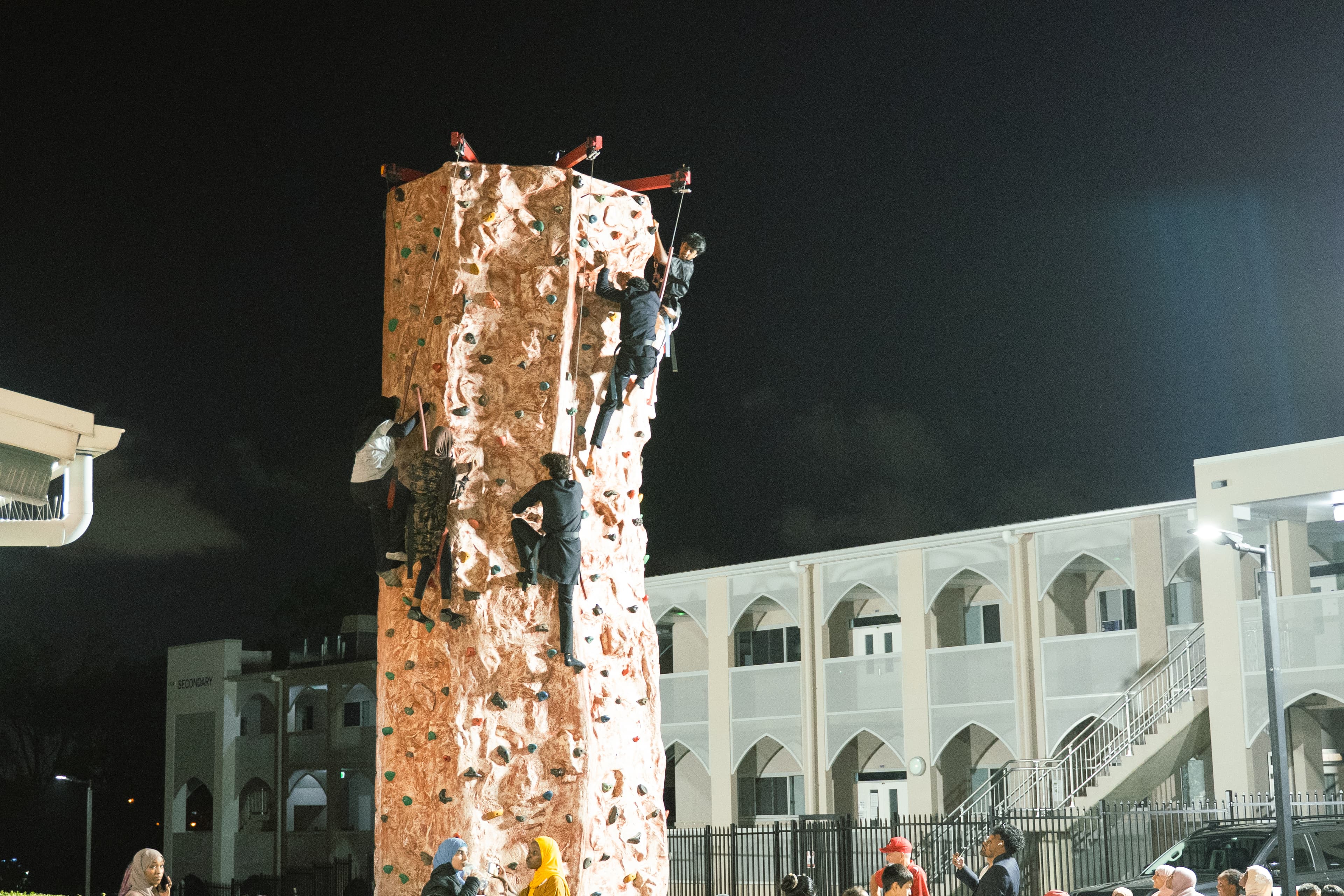 Delicious halal street food being prepared